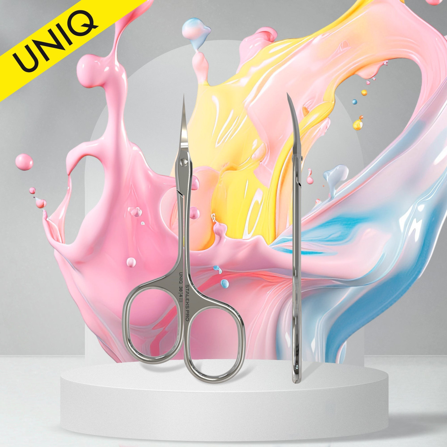 Ciseaux À Cuticules Professionnels "Asymmetric" UNIQ 30 TYPE 4