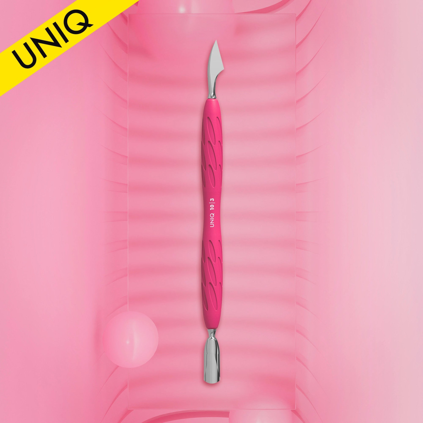 Pousse De Manucure Avec Manche En Silicone "Gummy" UNIQ 10 TYPE 3