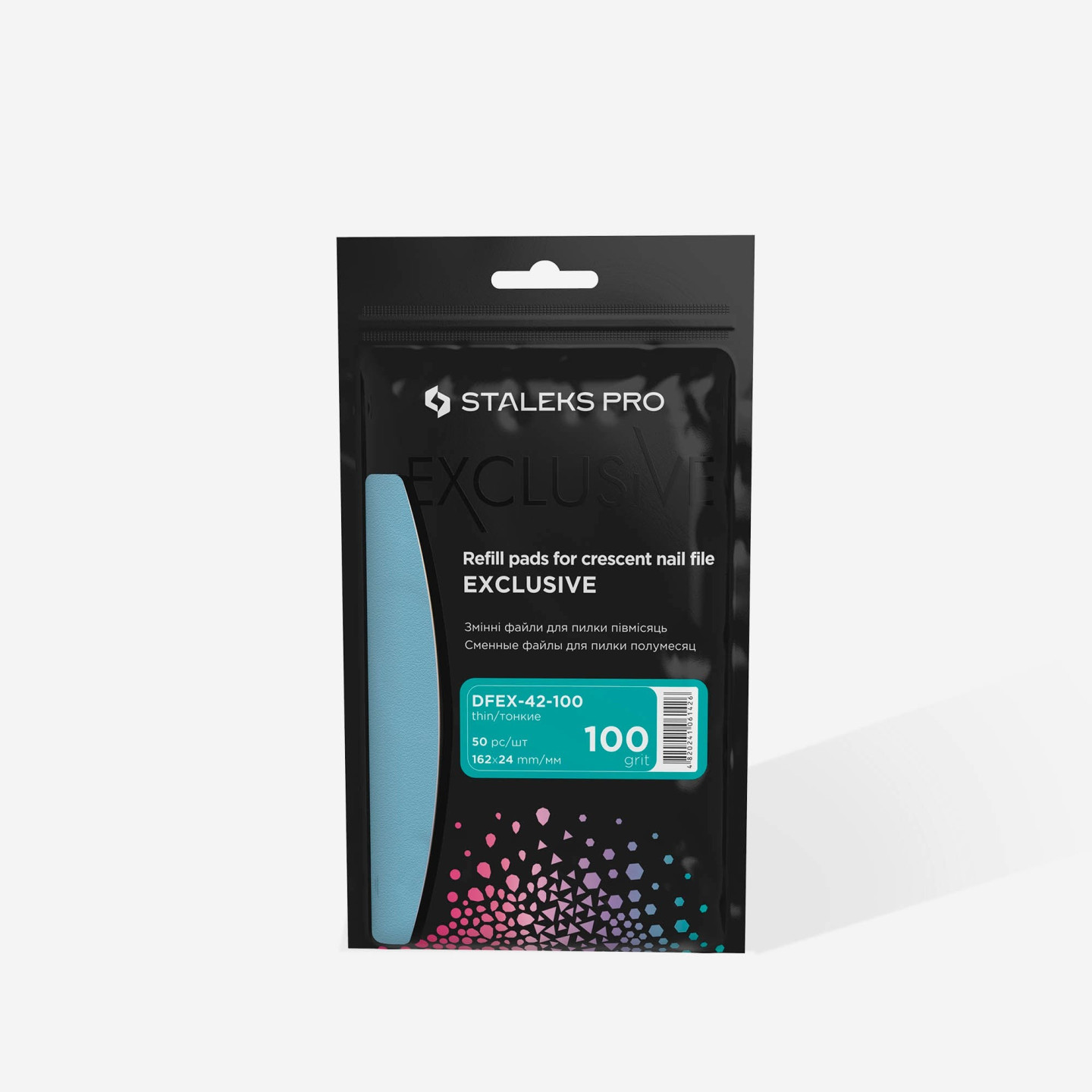 Recharge EXCLUSIVE 42 (50 Pcs) - Grain 100 - Pour lime "Croissant" métal