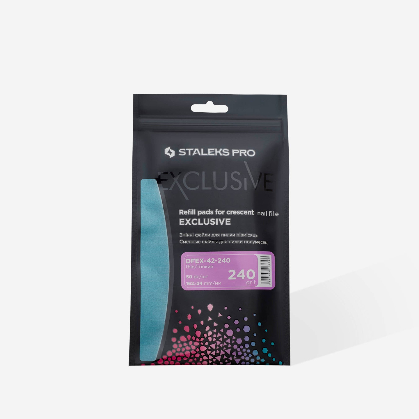 Recharge EXCLUSIVE 42 (50 Pcs) - Grain 240 - Pour lime "Croissant" métal