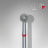 Embout diamant boule - rouge - diamètre 5 mm