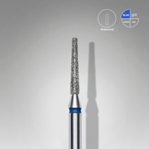 Embout diamant «Frustum», Bleu, Diamètre De La Tête 1.6 Mm, Partie Active 10 Mm