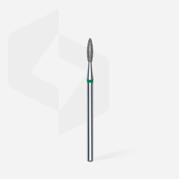 Embout diamant « Flamme », Vert, Diamètre Tête 2.1 Mm, Partie Active 8mm
