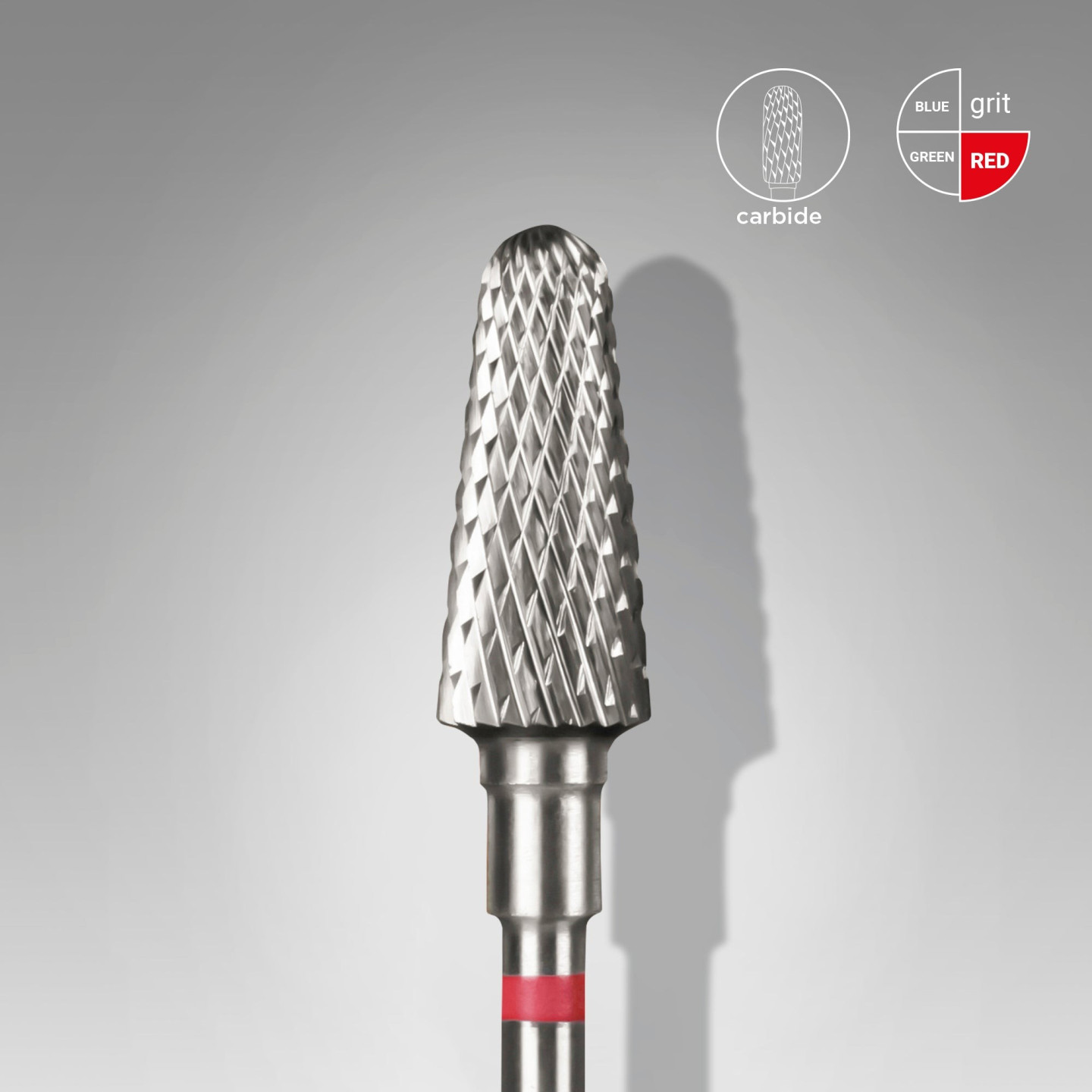 Embout Carbure, «Frustum», Rouge, Diamètre De La Tête 6 Mm / Partie Active 14 Mm