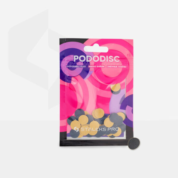 Embouts interchangeables pour disque pédicure PODODISC STALEKS PRO XS (50 pcs-Noir) - Grain 320
