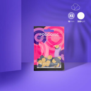 Embouts interchangeables pour disque pédicure PODODISC STALEKS PRO XS (50 pcs-Noir) - Grain 320