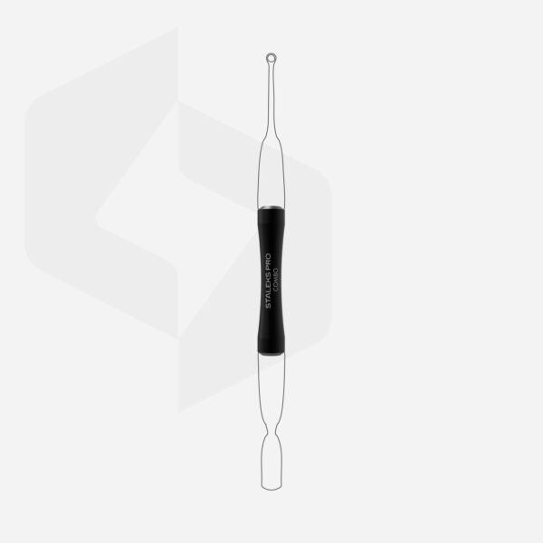 Poignée noire Combo UNIQ (repousse-cuticules interchangeables)