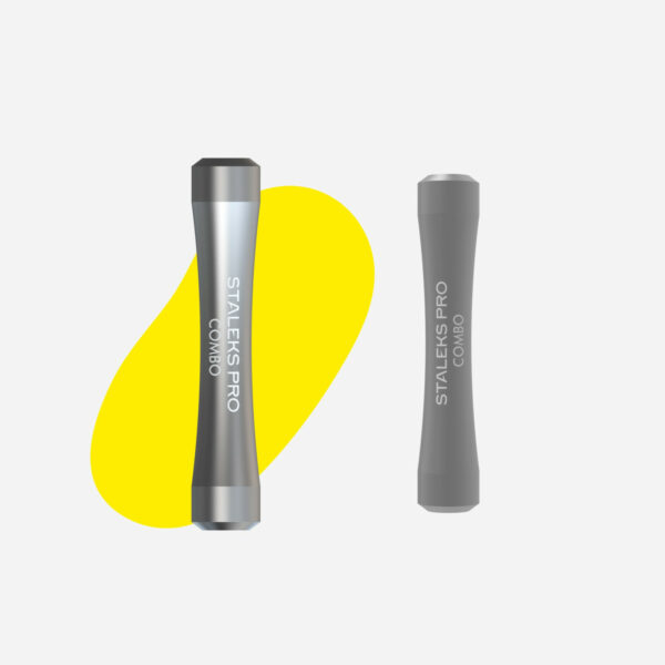 Poignée grise Combo UNIQ (repousse-cuticules interchangeables)