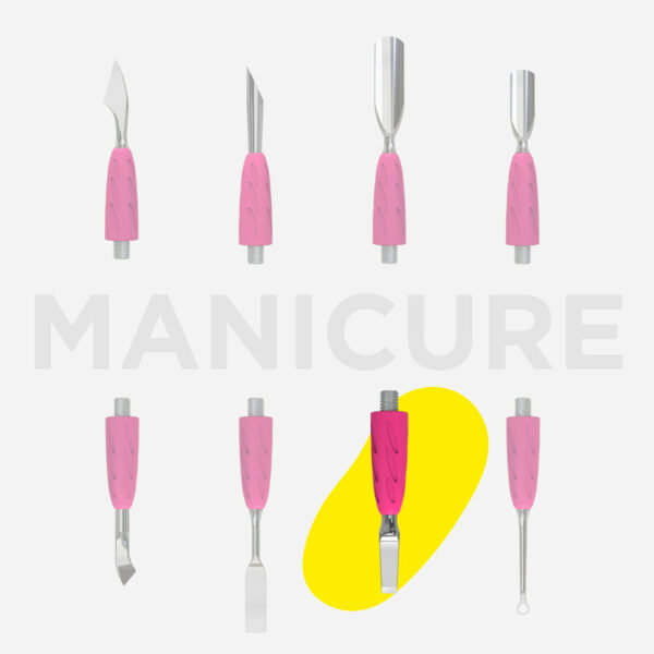 Repousse-cuticules lame droite - Combo UNIQ 15