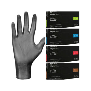 Gants en nitrite noir (Taille S-M-L-XL)